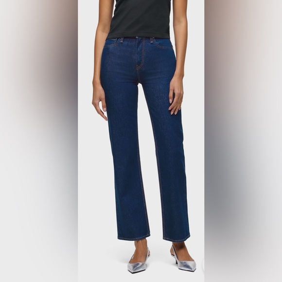 Hudson Jeans Denim - Hudson Jeans Dark Blue Straight Leg Women Jeans